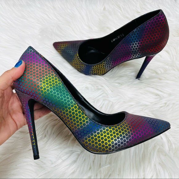 Multi black iridescent pump - Picture 7 of 9